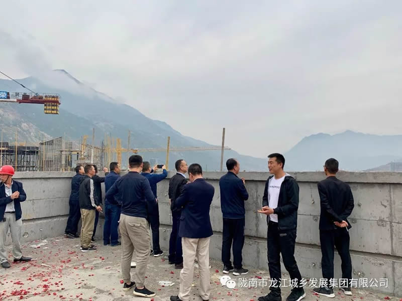 匠心傾注、喜封金頂——龍江?雙子座商住小區(qū)主體順利封頂